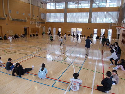 全校でフルーツバスケットを楽しみました