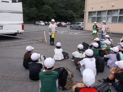 出発式の司会進行やあいさつも子どもたちで行えていました